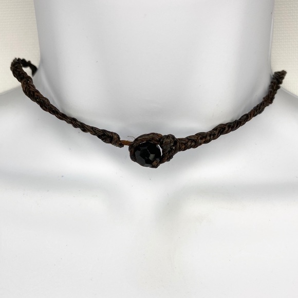 Artisan Red Flower Boho Cord Necklace & Bracelet - Picture 16 of 16